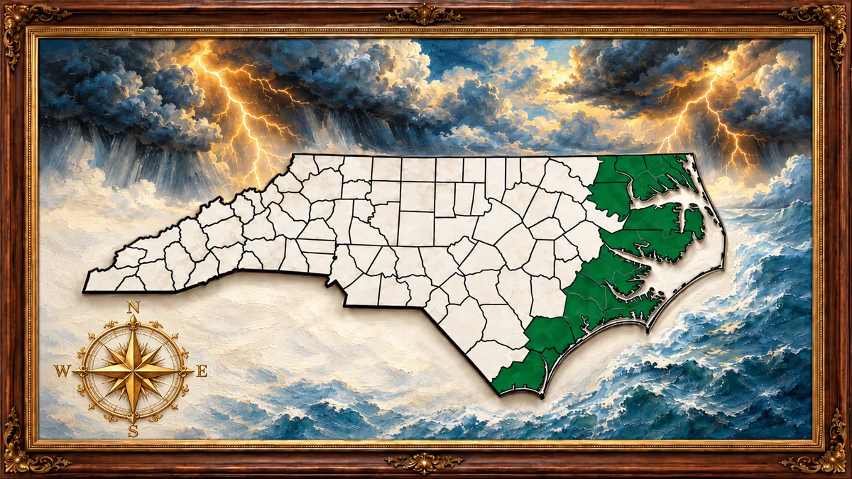 [Company Name] service coverage map across Eastern North Carolina